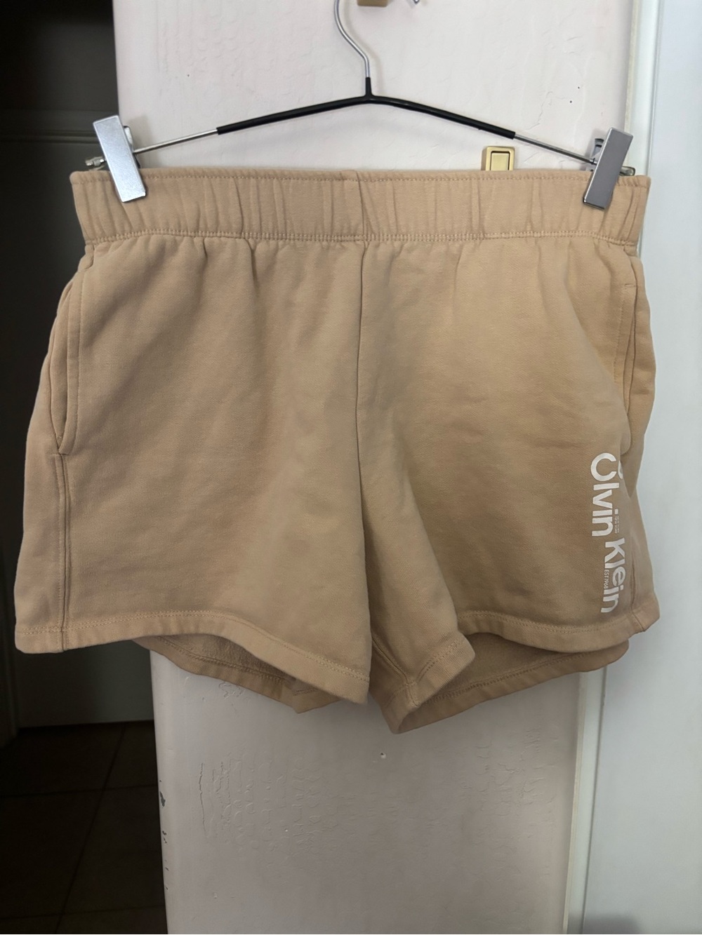 EUC Calvin Klein Women's Tan Lounge Shorts, Size Small